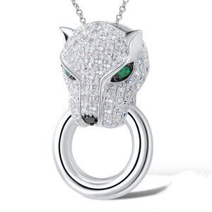 Cougar Sterling SILVER Designer Pendant